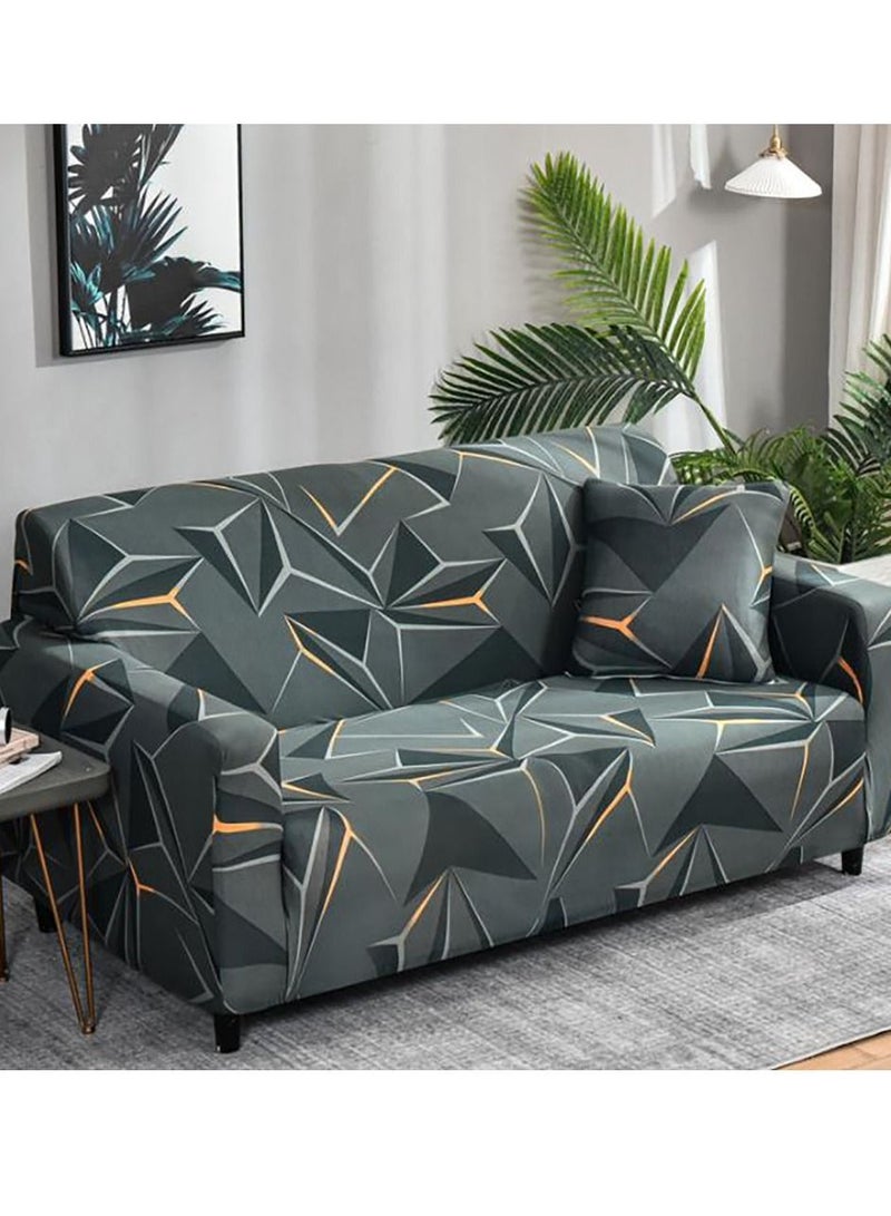 Y&D 3-Seater Exquisitely Printed Designed Sofa Cover Anti-Slip 360 Degree All-Inclusive Stretch Length From 190-230 cm - Image 4
