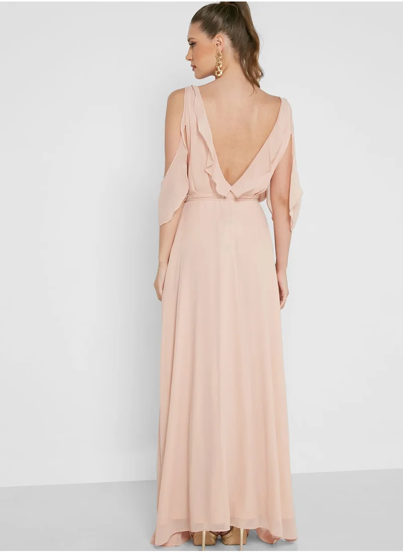 boohoo Knitted Wrap Dress