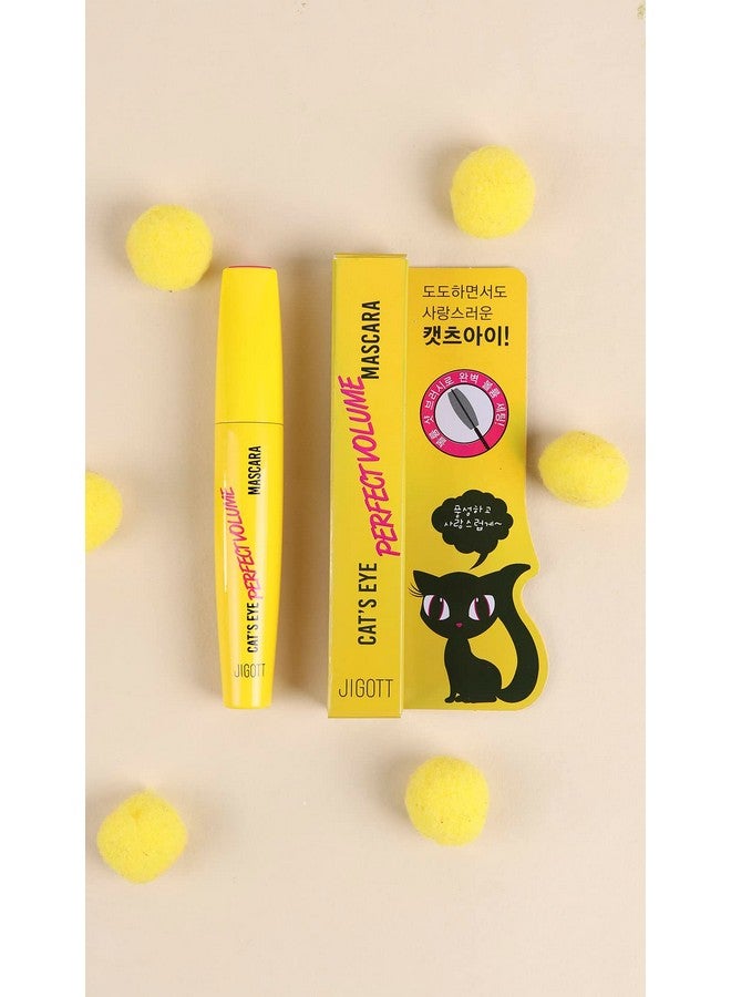 jigott Cat`S Eye Perfect Volume Mascara Korean Black Washable Mascara For Maxmum Volume & Length Eyerashes (Black 1 Count) - Image 4
