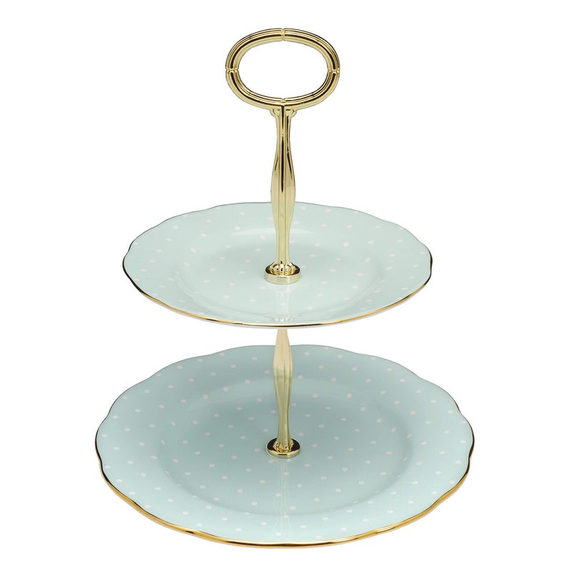 ROYAL ALBERT Royal Albert Polka Rose Cake Stand TwoTier 