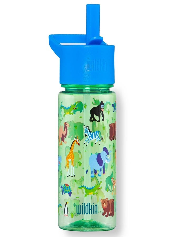 Wildkin Kids 16 Oz Water Bottle - BPA-Free Tritan, Leak-Proof Lid, Durable & Easy to Clean - Wild Animals - Image 1