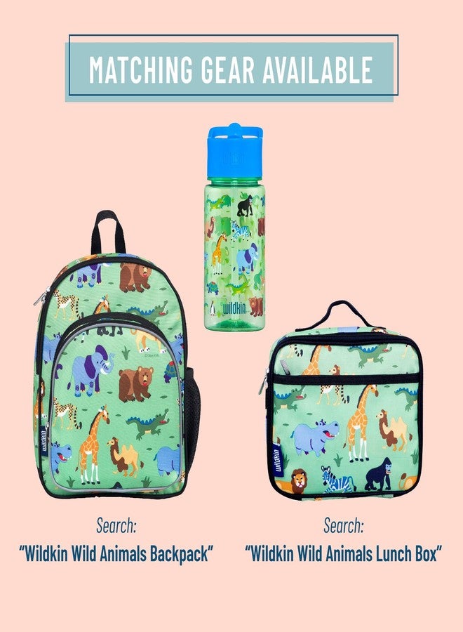 Wildkin Kids 16 Oz Water Bottle - BPA-Free Tritan, Leak-Proof Lid, Durable & Easy to Clean - Wild Animals - Image 4