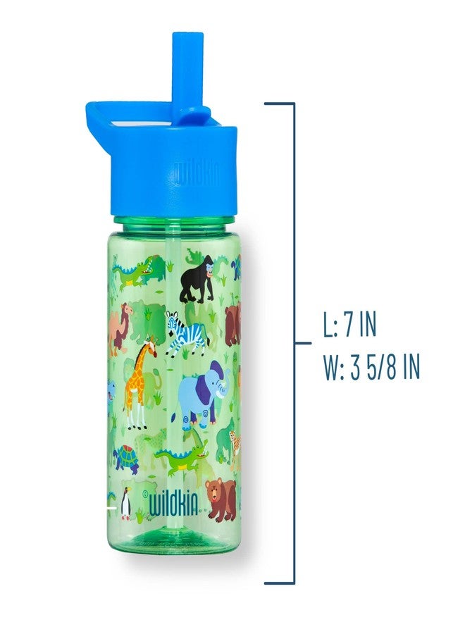 Wildkin Kids 16 Oz Water Bottle - BPA-Free Tritan, Leak-Proof Lid, Durable & Easy to Clean - Wild Animals - Image 5