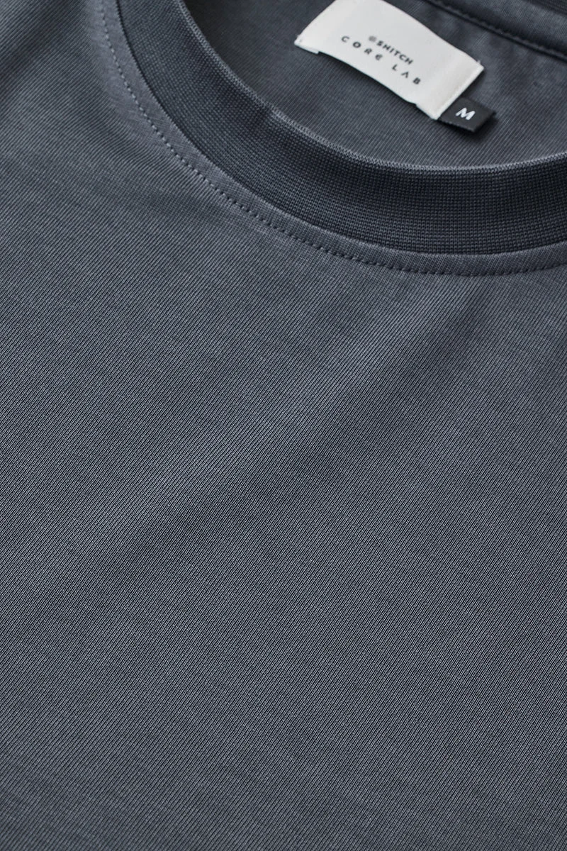 Snitch Grey 100% Cotton Oversized Core Lab T-Shirt for Men | Best Price UAE