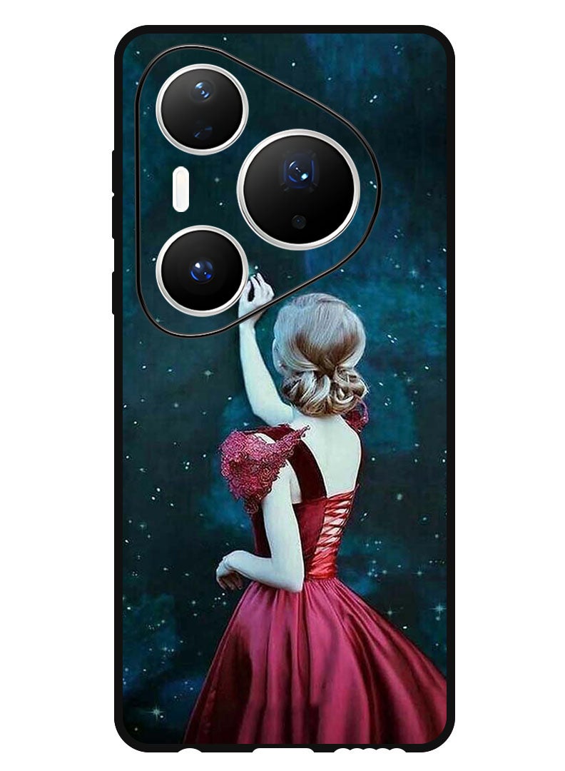 Theodor Case Compatible with Huawei Pura 80 Pro 6.8 Inch Protection Shockproof Bumper Cover Girl Touching Star - Image 1