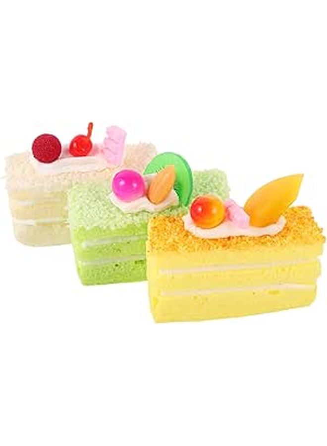 3pcs Artificial Mousse Dessert For Kitchen Display Photography Props Creative Decoration - Image 1