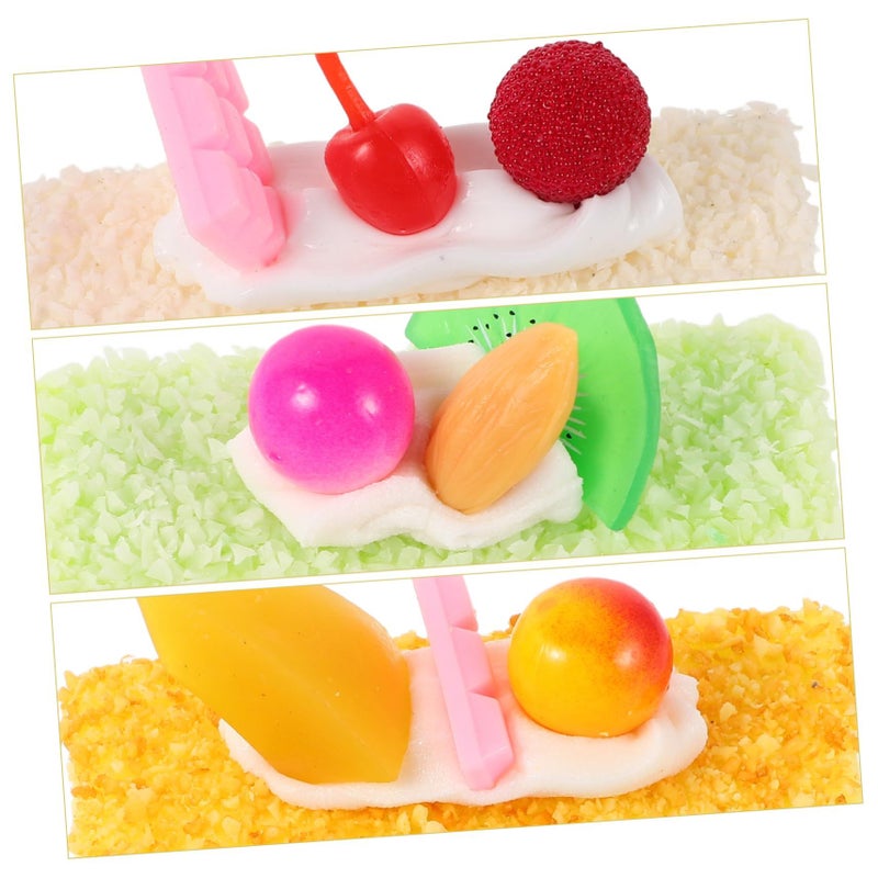 3pcs Artificial Mousse Dessert For Kitchen Display Photography Props Creative Decoration - Image 4