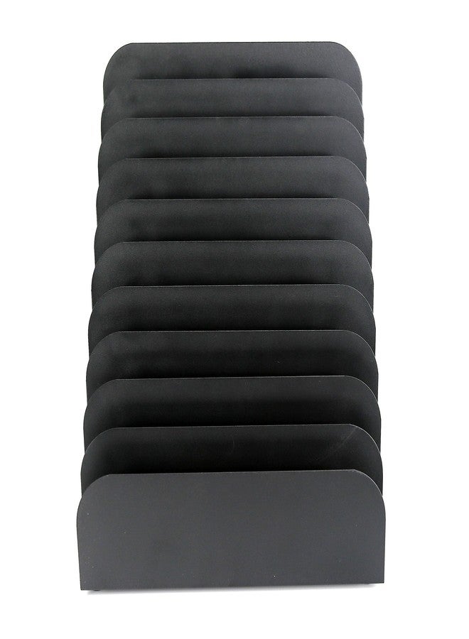 Huron Pad Rack Slant 10 Slot, Black Commercial Grade Steel - Image 4