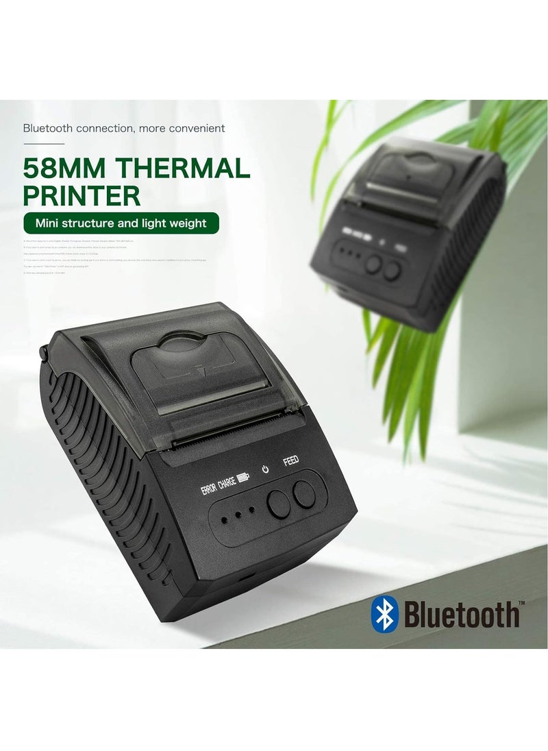 NETUM Bluetooth Receipt Printer, Portable 58mm Mini Thermal Pos Printer, Compatible with Android/IOS/Windows/Linux  - Image 2