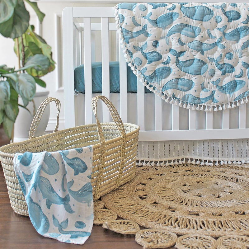 Crane Baby Cotton Muslin Swaddle Wraps for New Born Baby, 0-18 M+ (120 cm X 120 cm, Pack of 2) - Caspian Collection - Image 4