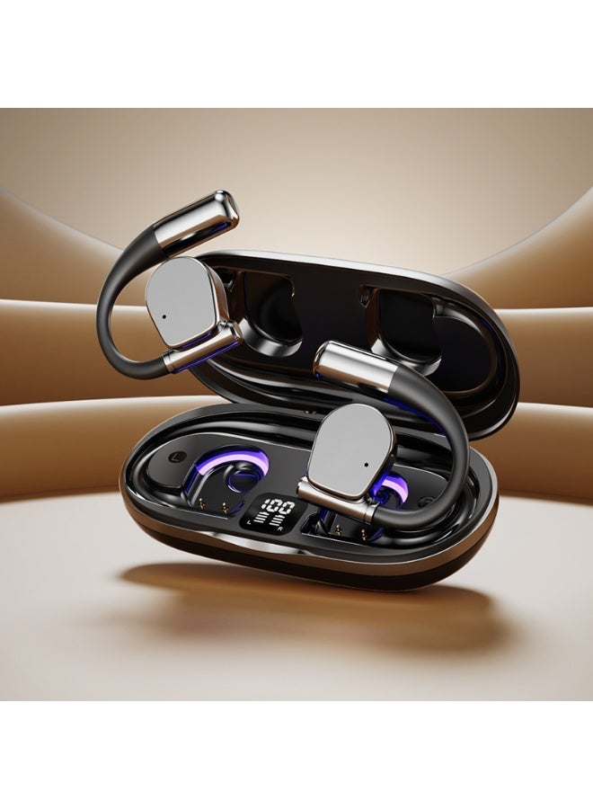 Qiwa-M111 2025 New Edition Ultraviolet Sterilization OWS Open Bluetooth Headphones, with a battery life of up to 30+ hours, feature IPX4 water resistance and noise cancellation for calls. - Image 1