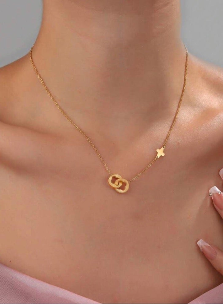 نيو ستايل سلسال نسائي بتصميم عصري وأنيق مصنوع من الاستانلس ستيل - Image 1