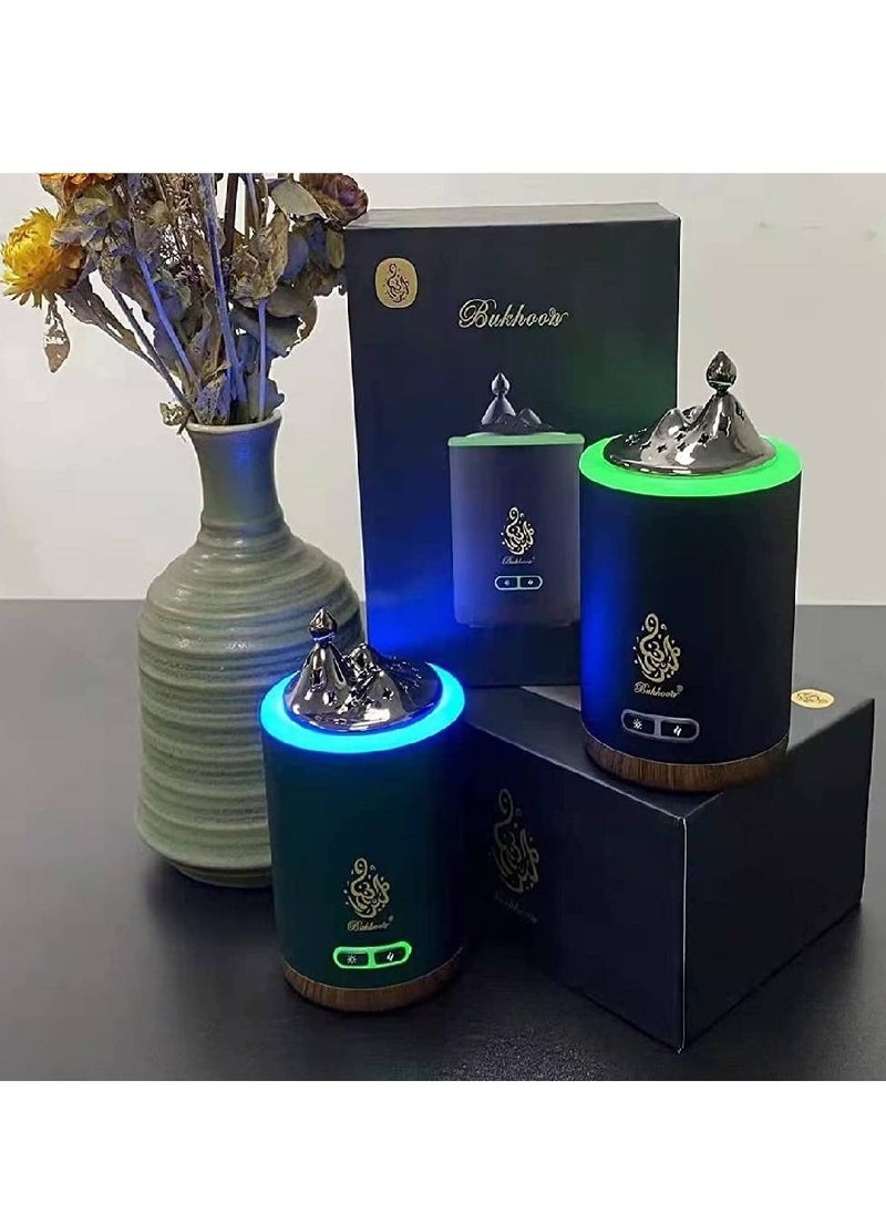 Bakhoor Led Light Electric Bakhoor Dukhoon Aroma Diffuser For Home Office Car Rechargeable Portable Mini USB Power Incense Burner  - Image 1
