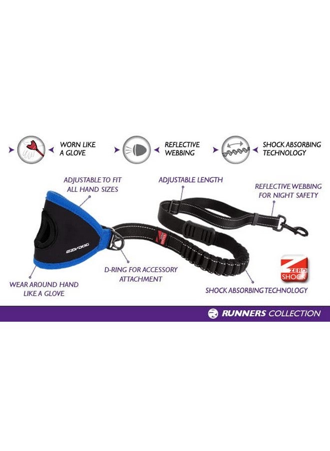 إيزي دوج مقود الكلب EzyDog Handy 48 Bungee - أفضل مقود تدريب للجري بدون استخدام اليدين مع تحكم فائق وخياطة عاكسة - تقنية امتصاص الصدمات بدون صدمات (قابل للتعديل من 36 إلى 48 بوصة، أحمر) - Image 4