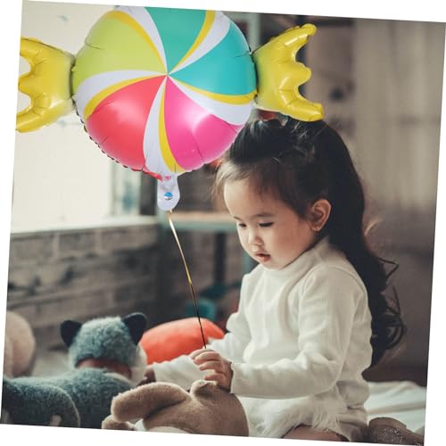 TOYXE Toffee Candy Softy Ice Cream Theme Happy Birthday Foil Balloons Set of 5 Pcs - Image 4
