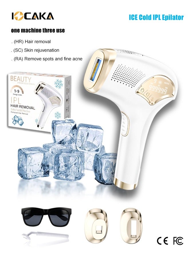 IOCAKA 3-In-1 Home Laser Hair Removal IPL Hair removal/Skin rejuvenation/Remove spots and fine acne  - Image 1