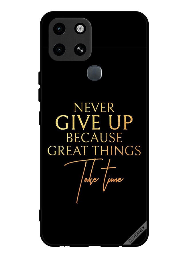 Covernex Protective Case Cover For Infinix Smart 6 Never Give Up - Image 1