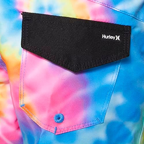 Hurley Boys Board Shorts, Multi Tie Dye, 10 - Image 5