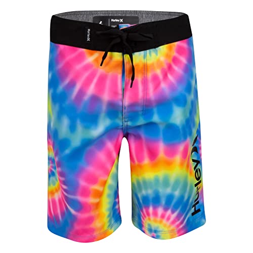Hurley Boys Board Shorts, Multi Tie Dye, 10 - Image 1