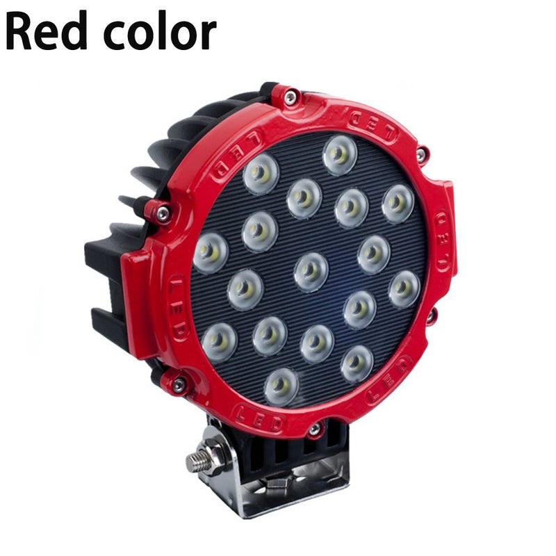 7 Inch Round LED Headlight 51W 5100lm Red Spot Beam Waterproof for Off-Road Trucks SUV ATV - Image 3