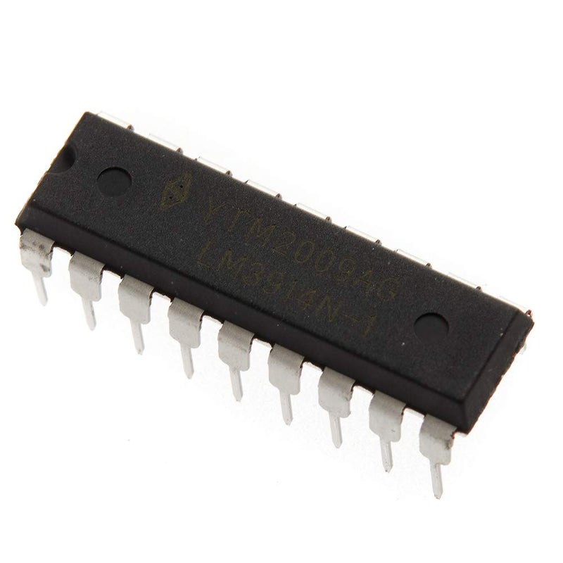 Bridgold 10 قطع LM3914N-1 LM3914 سائق عرض النقاط/الشرائط 10 بت LED، مع سائق تيار LED قابل للتعديل والبرمجة - Image 4