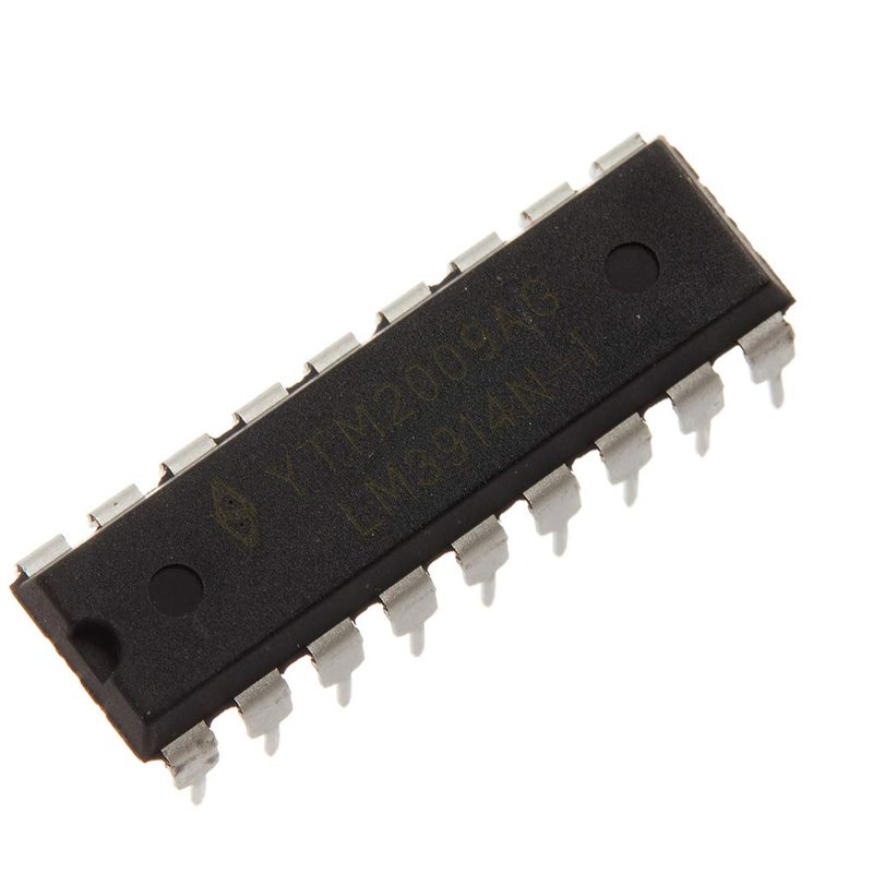 Bridgold 10 قطع LM3914N-1 LM3914 سائق عرض النقاط/الشرائط 10 بت LED، مع سائق تيار LED قابل للتعديل والبرمجة - Image 2