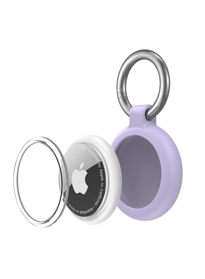 blupebble حافظة سيليكون AirTag مع حلقة مفاتيح Blupebble Aeris – حامل AirTag واقي ناعم، غطاء مضاد للخدش، حلقة مفاتيح آمنة، متوافق مع Apple AirTag، للمفاتيح، المحفظة، الحقائب وأطواق الحيوانات الأليفة - Image 4