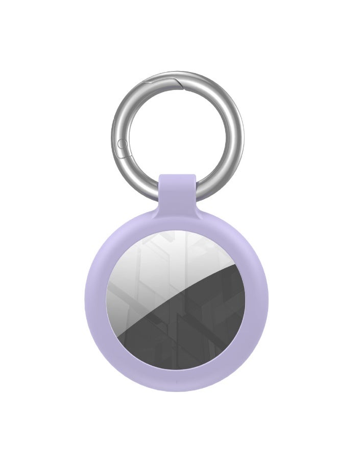 blupebble حافظة سيليكون AirTag مع حلقة مفاتيح Blupebble Aeris – حامل AirTag واقي ناعم، غطاء مضاد للخدش، حلقة مفاتيح آمنة، متوافق مع Apple AirTag، للمفاتيح، المحفظة، الحقائب وأطواق الحيوانات الأليفة - Image 1