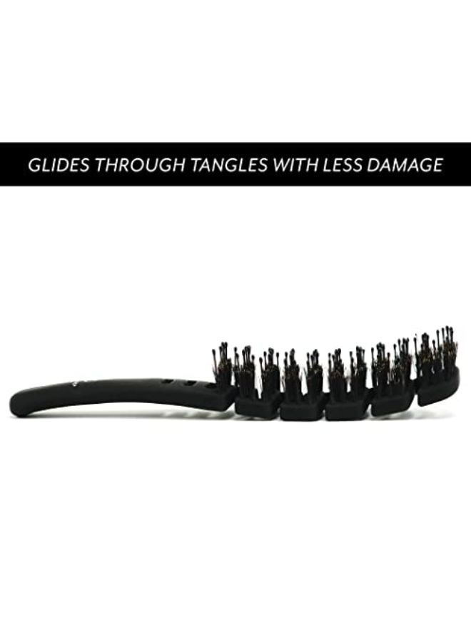 EVERLONG Flex Brush By Hair, Boar Bristle Flex Brush For Detangling Wet Or Dry Hair, For All Hair Types, Safe For Extensions & Wigs - Image 3