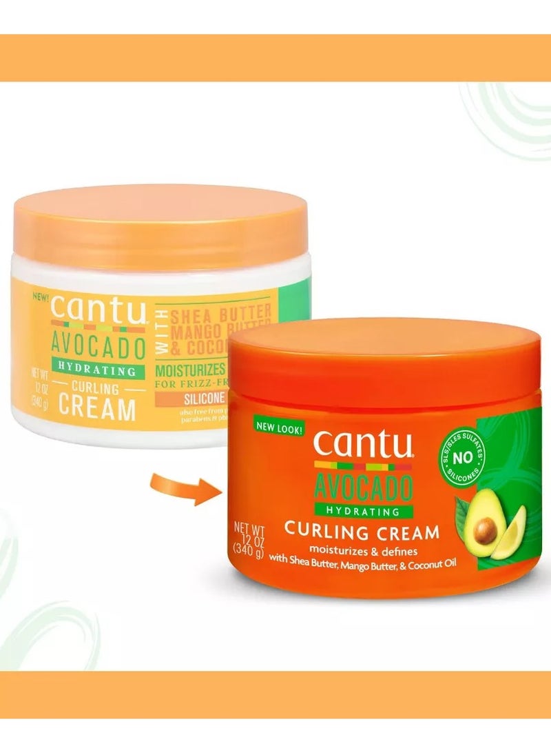 Cantu Avocado Hydrating Curling Cream 340gm - Image 2