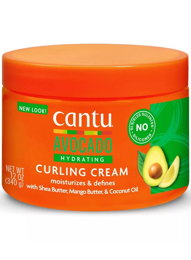 Cantu Avocado Hydrating Curling Cream 340gm - Image 1