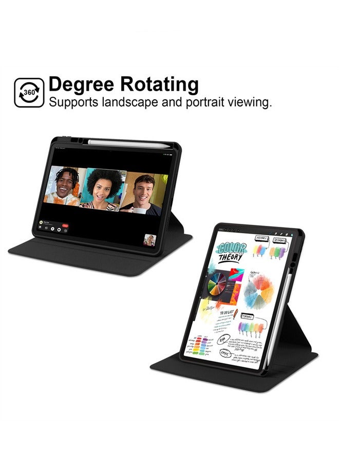 Case for HUAWEI Matepad SE 11 inchTablet, Protective Case  , Acrylic 360 ° Rotating Design, Automatic Wake-up/sleep, Soft Leather,Black - Image 2