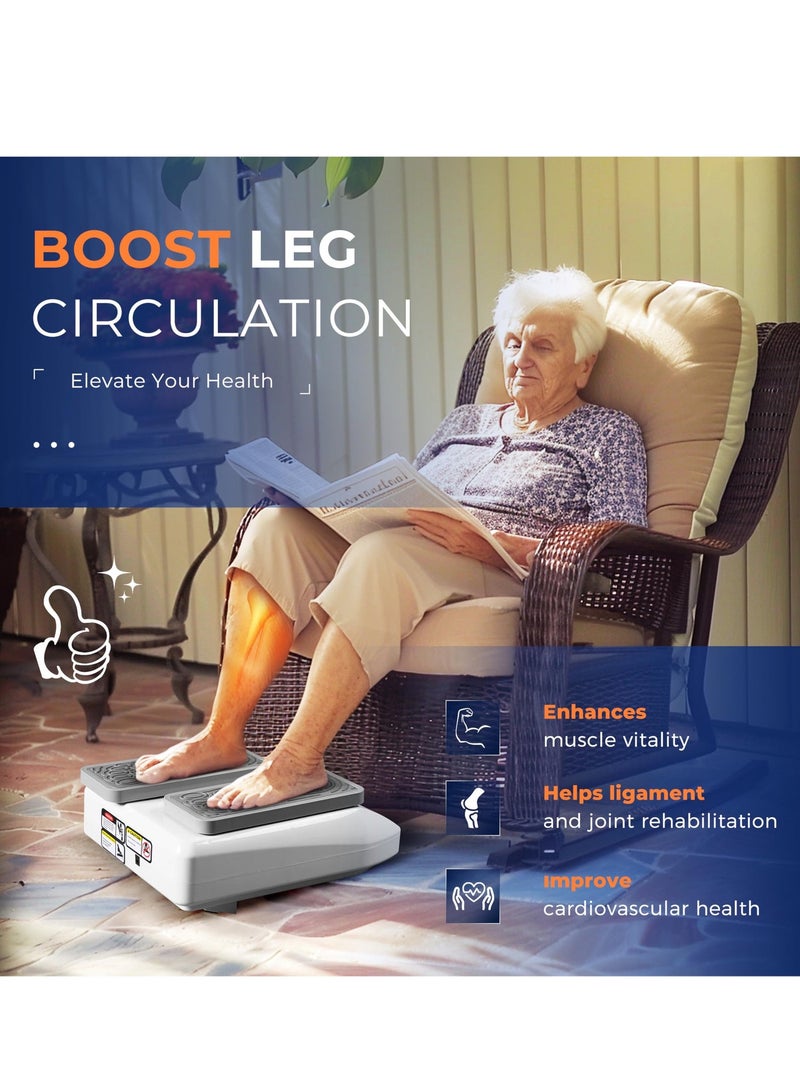 XiuWoo Leg Exercising Machine with Wireless Remote, Leg Exerciser While Sitting for Seniors, Electric Parallel Sliding, Compact for Knee Replacement Rehabilitation & Individuals with Limited Mobility - Image 3