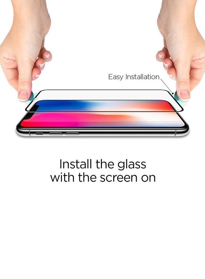 Alyashmac Tempered Glass HD Screen Protector For Apple iPhone X / iPhone Xs Clear Clear - Image 4
