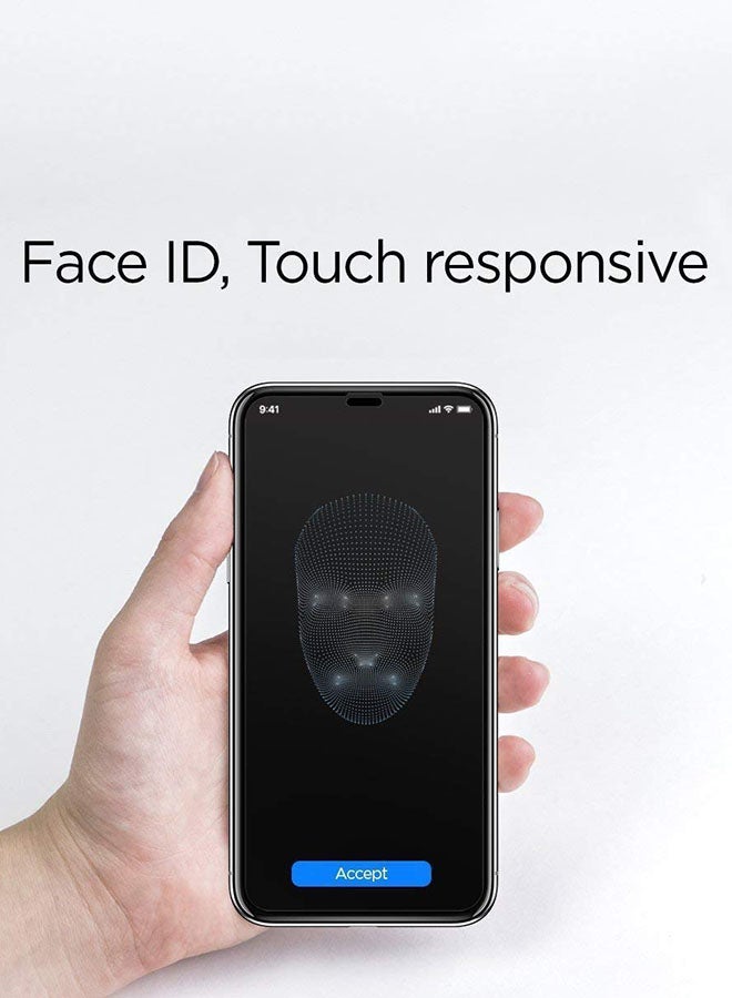 Alyashmac Tempered Glass HD Screen Protector For Apple iPhone X / iPhone Xs Clear Clear - Image 2