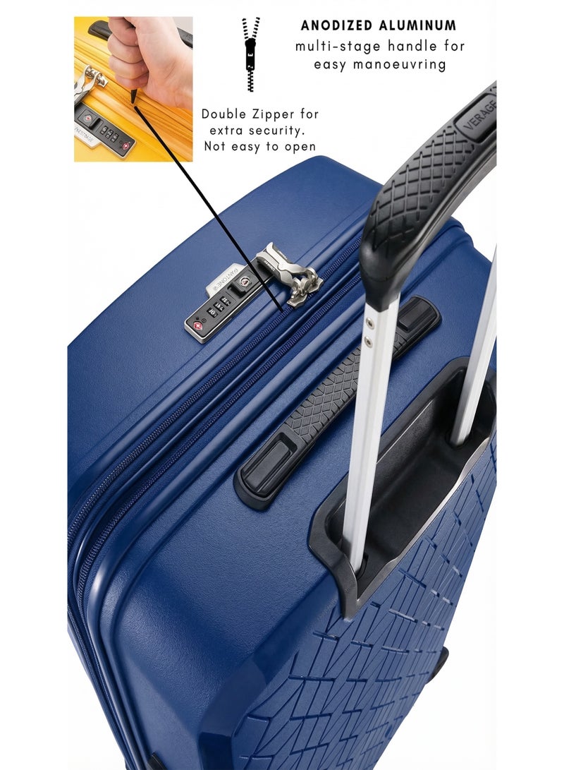 VERAGE Unbreakable Luggage Expandable Hardside Suitcase Large Black - Image 4