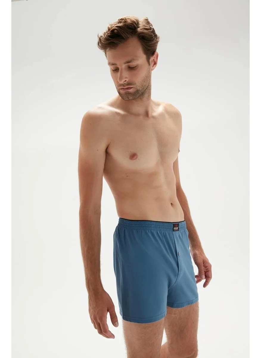إيردم Men's Combed Cotton Plain Color Boxer 1400 - 3 Pieces