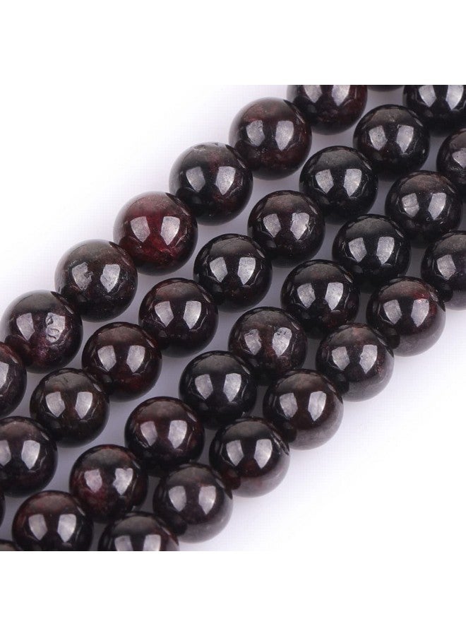 JOE FOREMAN Natural Round Garnet Gemstone Loose Beads 8Mm In Bulk One Strand 15 - Image 1