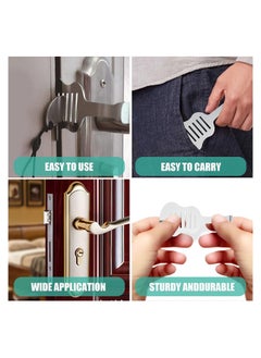 Y&D Portable Travel Door Lock, Stainless Lock Without Drilling, Additional Safety and Privacy for Traveling Hotel Apartment School Home  - Image 2