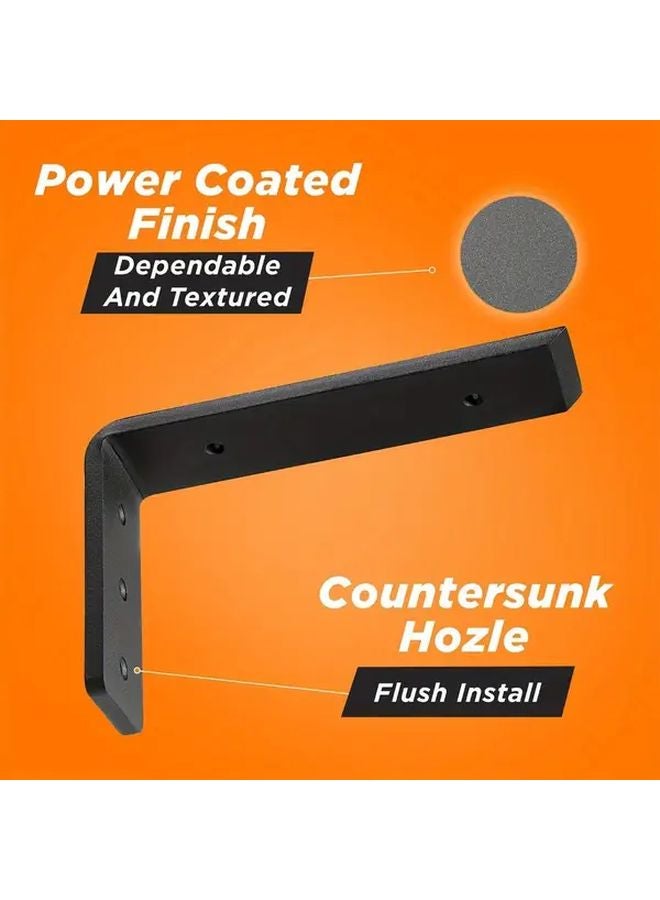 8 Inch Heavy Duty Countertop Support Brackets 4pcs Wall Mounted L Shelf For Granite - Image 5