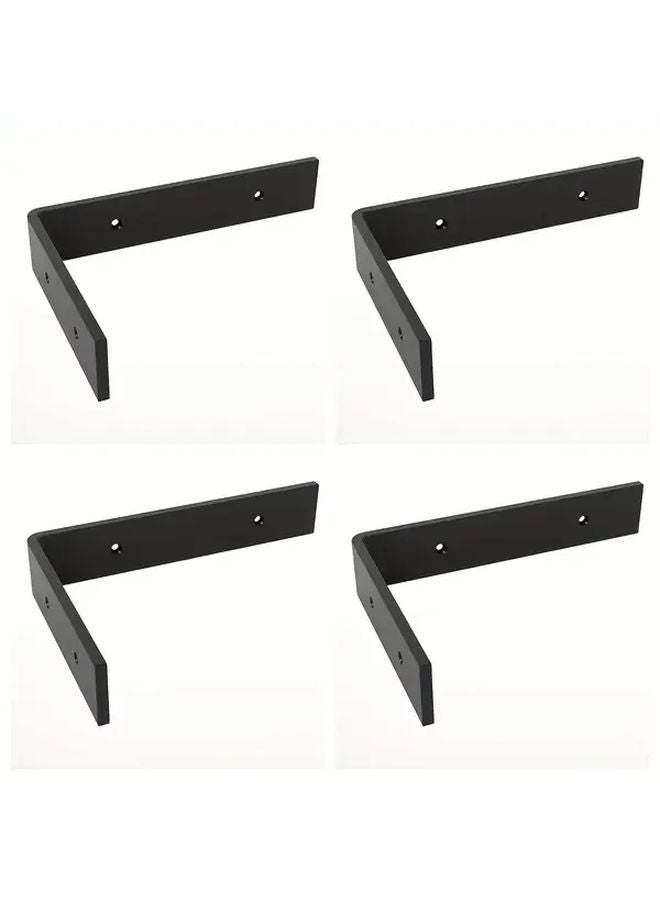 8 Inch Heavy Duty Countertop Support Brackets 4pcs Wall Mounted L Shelf For Granite - Image 2
