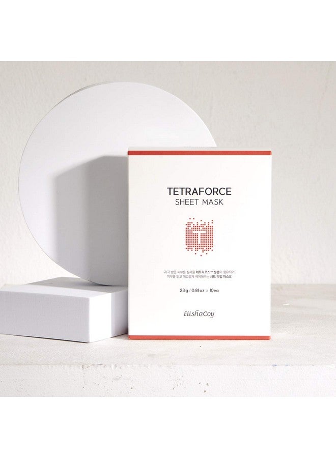 Elishacoy TETRAFORCE Sheet Mask 23g 10 Sheet - Tea Tree & Centella Asiatica Contained Skin Calming Facial Mask Sheet, Redness Relief, Removes Dead Skin Cells for Oily Acne Prone Skin - Image 2