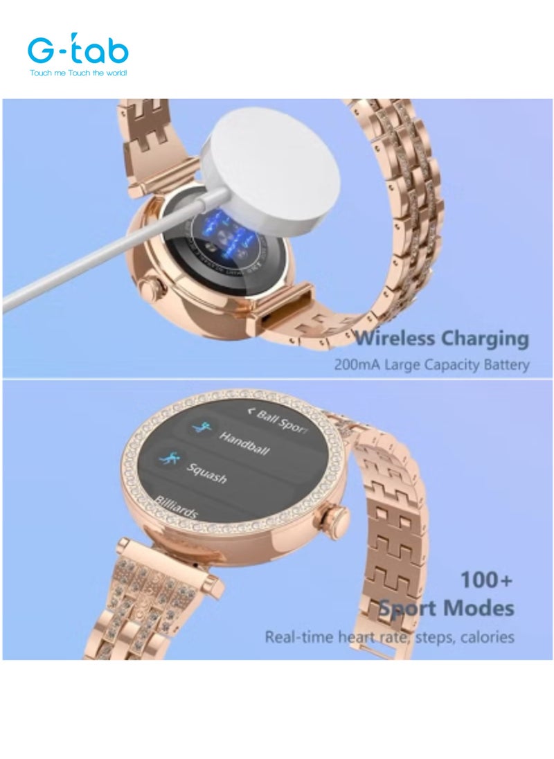 G-Tab - G-Tab GT10 Diamond/1.2 Inches Amoled/Always On Display/AI Voice/Menstrual tracking/Sleep monitor/Heart rate tracking/256Mb Memory/full touch/200mah battery/support android & ios/Waterproof IP68… - Image 1