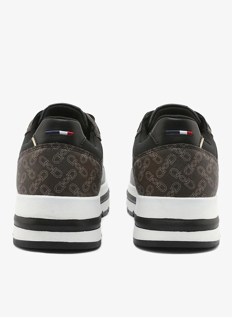 U.S. Polo Assn. black Women's All-Black Low-Top Sneakers - Classic Minimalist Design, Comfortable Everyday Casual Shoes for Women | Best Price UAE