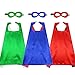 D.Q.Z DQZ Toys for 39 Years Old Boys Girls SuperheroCapes and Masks for Kids Dress Up Super Hero Costume Birthday Party Favors 3 Pack - Image 2