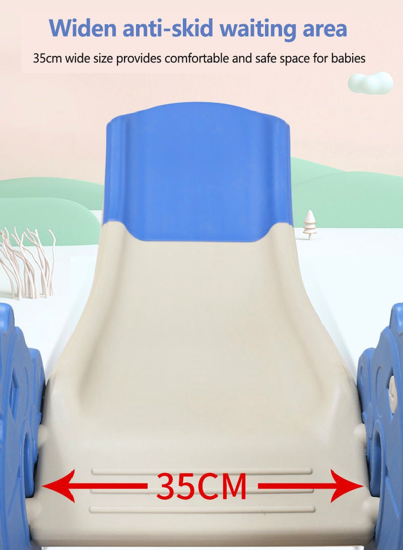 Sharpdo 2 in 1 Children's Slide Kids Slide with Basketball Hoop Indoor Home Multi-Function Combination Folding Toys Baby Slide For Boys and Girls - Image 5