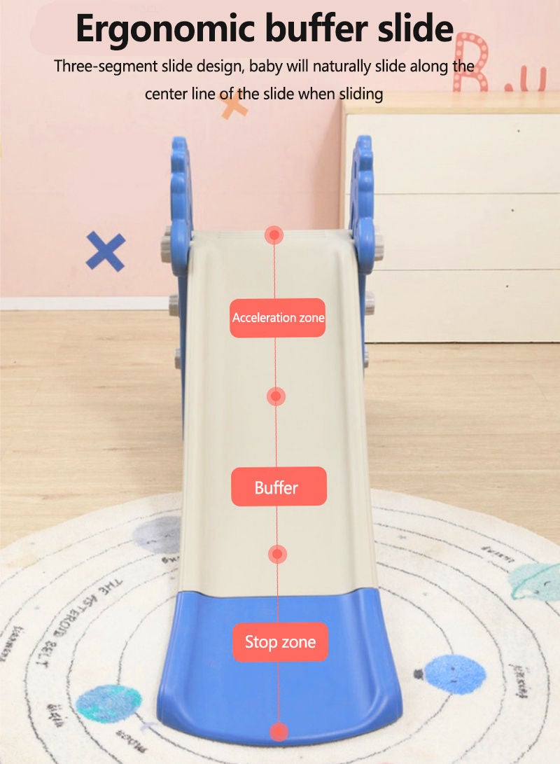 Sharpdo 2 in 1 Children's Slide Kids Slide with Basketball Hoop Indoor Home Multi-Function Combination Folding Toys Baby Slide For Boys and Girls - Image 3