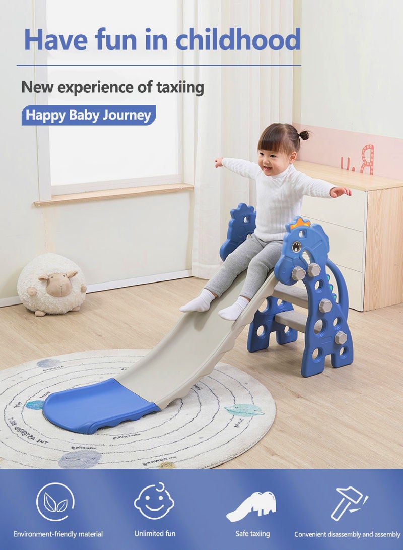 Sharpdo 2 in 1 Children's Slide Kids Slide with Basketball Hoop Indoor Home Multi-Function Combination Folding Toys Baby Slide For Boys and Girls - Image 2