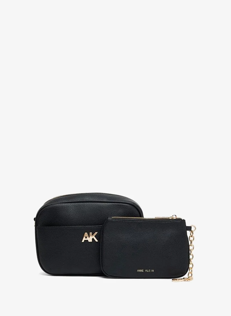 ANNE KLEIN Anne Klein Monogram Detail Shoulder Bag With Pouch