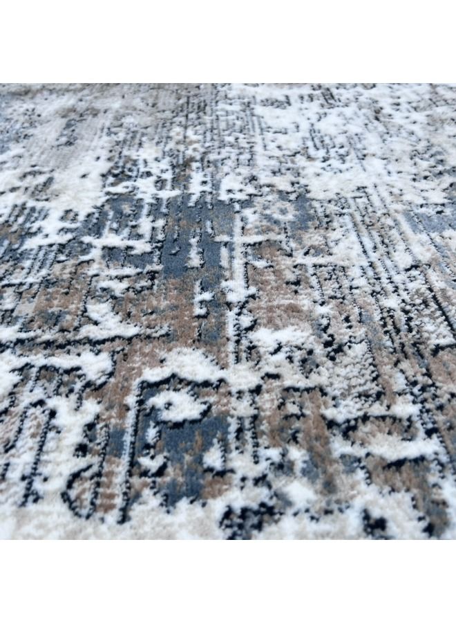 Abstract Blue Runner Carpet Ultra Soft Area Carpets For Bed Room Living Room And Dining room Anti-slip Floor Carpets Easy to Clean Made In Turkey
